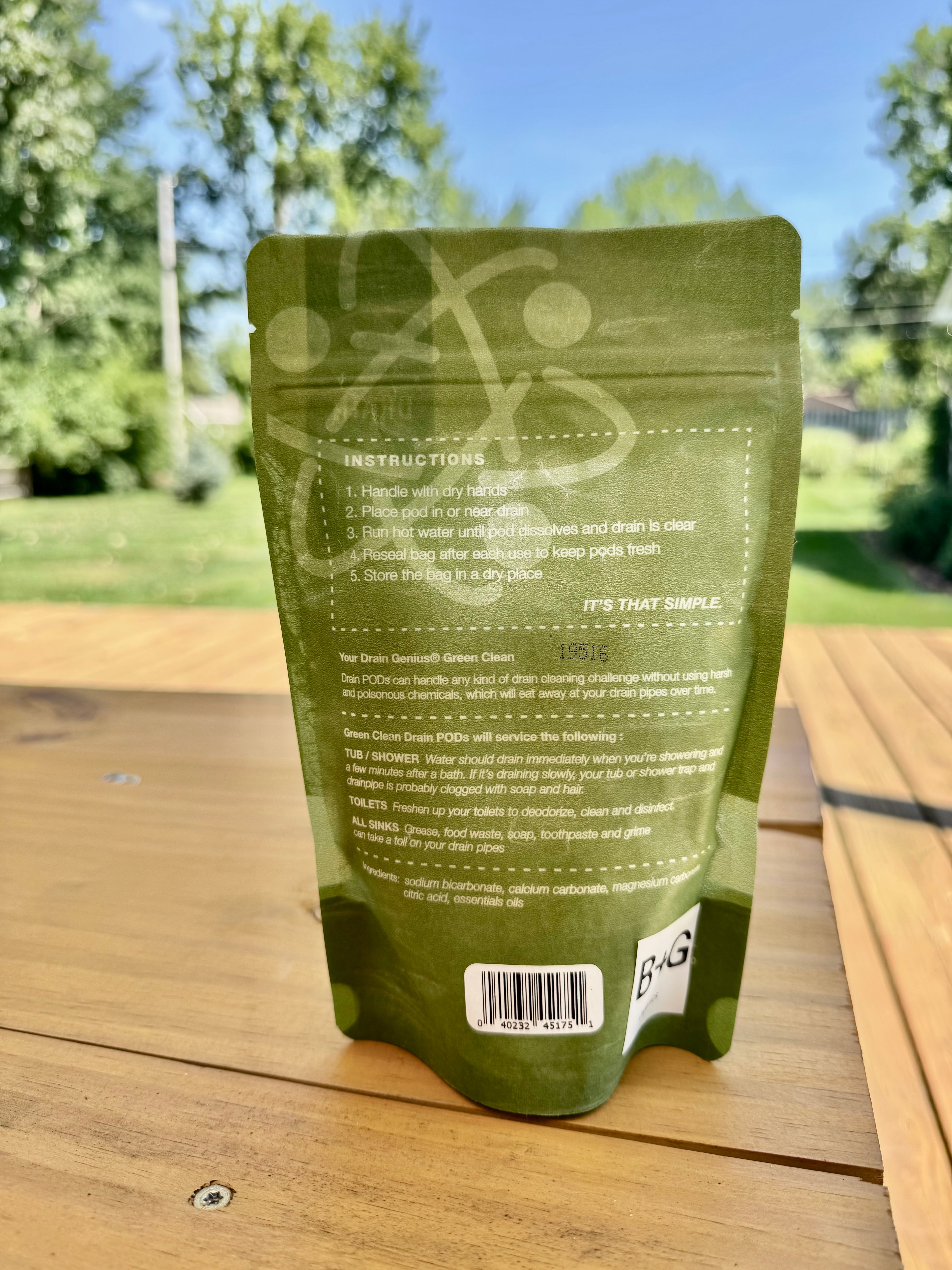 Natural Drain Cleaning Pods — Non-Toxic Drain Cleaner & Deodorizer